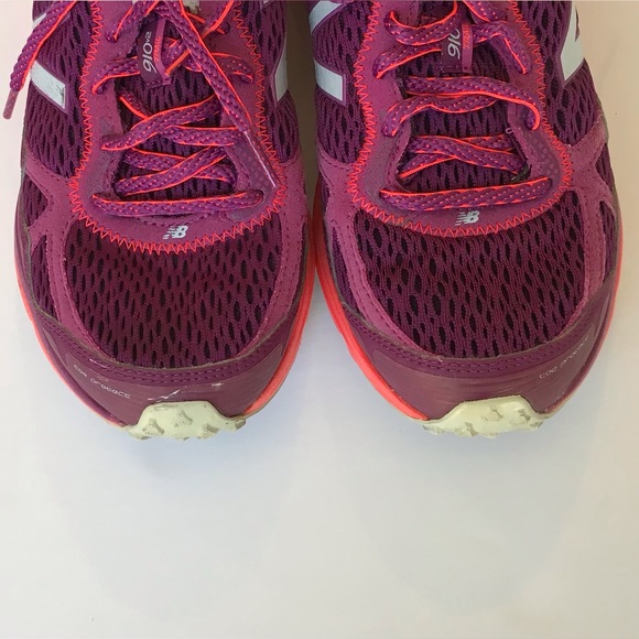 New Balance Womens Size 9.5 Purple and Orange Trail Running Shoe - Picture 5 of 6